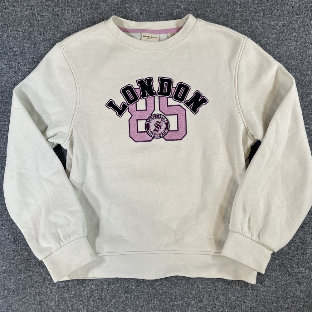 Scotch & Soda Amsterdam London 85 Graphic Crewneck Sweatshirt XL 14/16‎
